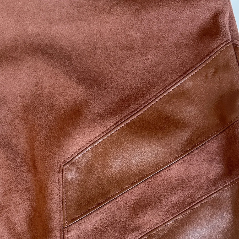 Marc New York Brown Faux leather Pencil Skirt- worn‎ a few times